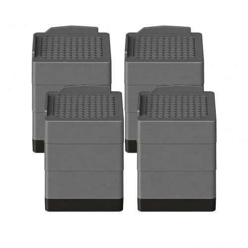 Takira 4 Pack Bed Risers Height-Adjustable,Heavy-Duty,L-Shaped Edge Design,Anti-Slip,Desk Legs,Sofa.