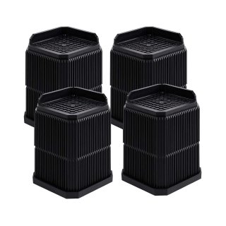 Takira Bed Risers Heavy-Duty Height-Adjustable , L-Shaped Edge Design ,and Anti-Slip for Desk Legs and Sofa