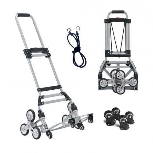 Takira Stair Climbing Cart - Heavy Duty Hand Truck with Silent Wheels for Stairs & Flat Surfaces.